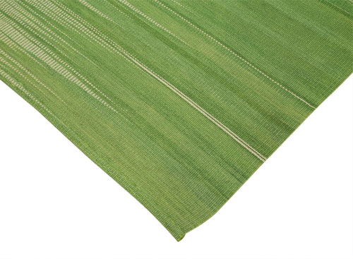 Degrade Kilim Bej Çizgili Pamuk Yün El Dokuma Halısı 174x257 Agacan