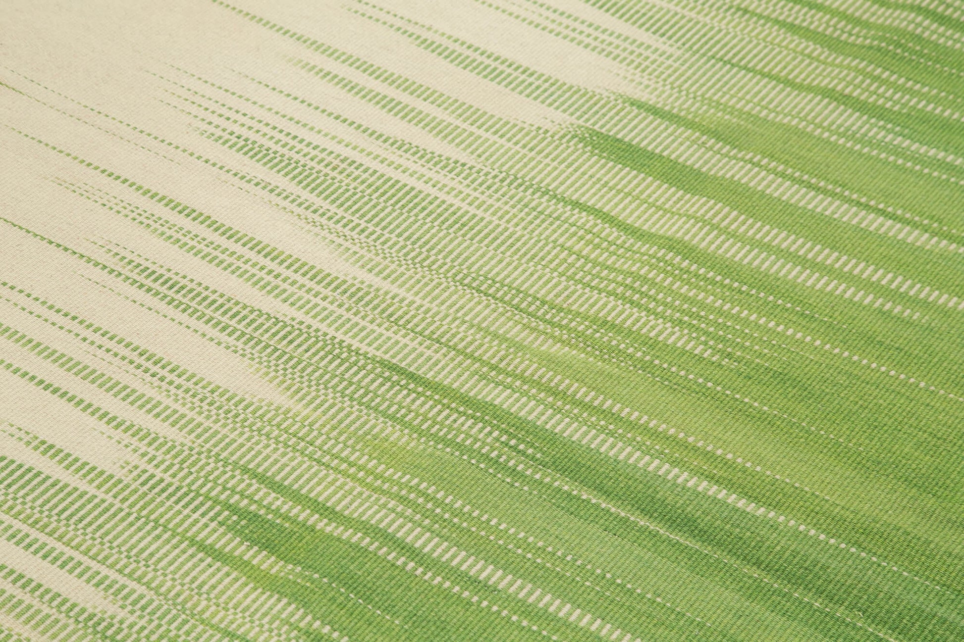 Degrade Kilim Bej Çizgili Pamuk Yün El Dokuma Halısı 174x257 Agacan