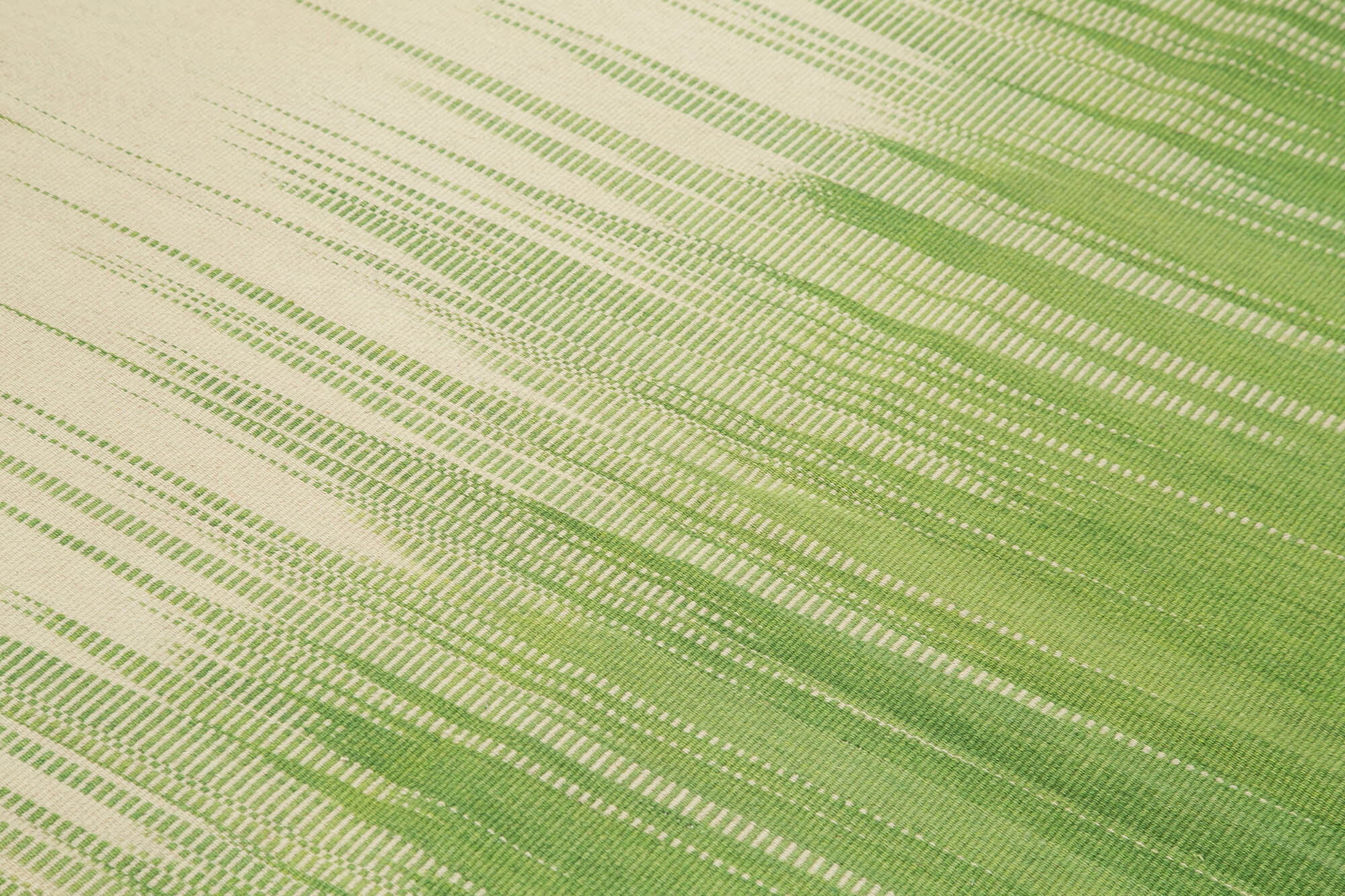 Degrade Kilim Bej Çizgili Pamuk Yün El Dokuma Halısı 174x257 Agacan