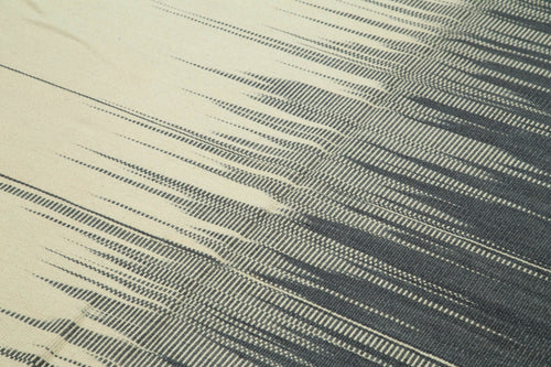 Degrade Kilim Bej Çizgili Pamuk Yün El Dokuma Halısı 176x245 Agacan