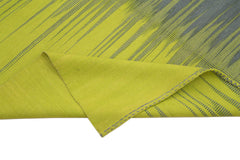 Degrade Kilim Gri Çizgili Pamuk Yün El Dokuma Halısı 178x263 Agacan