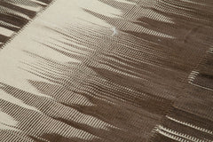 Degrade Kilim Kahverengi Çizgili Pamuk Yün El Dokuma Halısı 204x338 Agacan