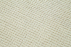 Tulu Bej Geometrik Pamuk Yün El Dokuma Halısı 109x191 Agacan