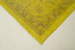 Tebriz Sarı Klasik Pamuk Yün El Dokuma Halısı 440x626 Agacan