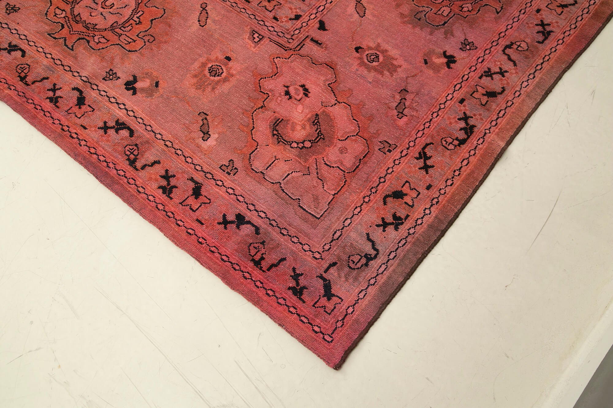 Tebriz Pembe Klasik Pamuk Yün El Dokuma Halısı 451x726 Agacan