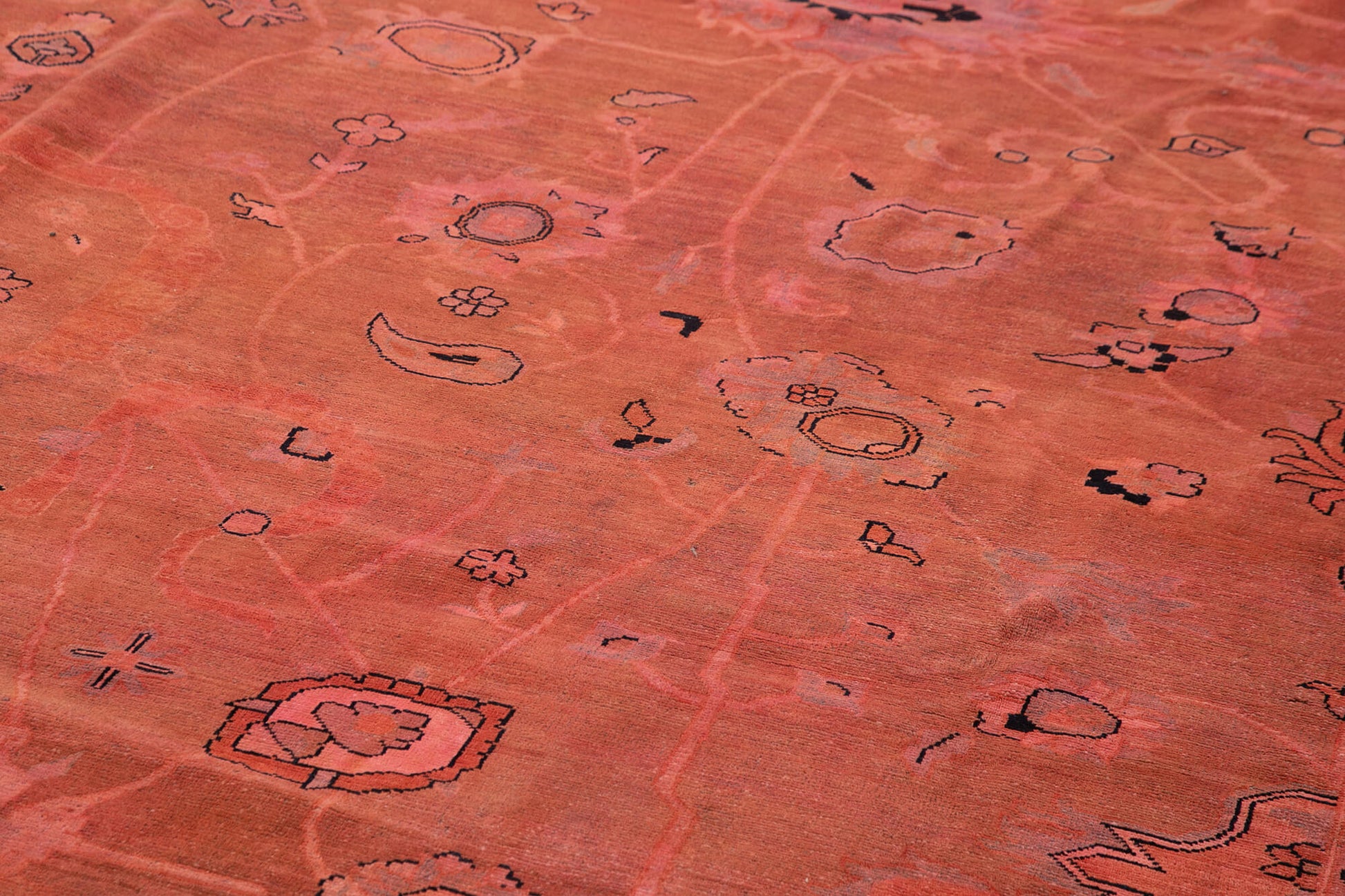 Tebriz Pembe Klasik Pamuk Yün El Dokuma Halısı 451x726 Agacan