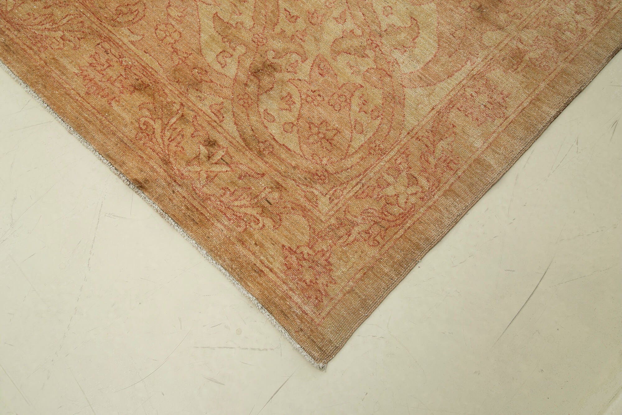 Tebriz Bej Klasik Pamuk Yün El Dokuma Halısı 497x766 Agacan