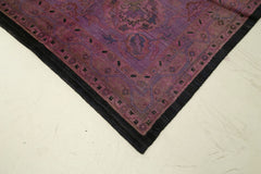 Tebriz Mor Klasik Pamuk Yün El Dokuma Halısı 655x746 Agacan