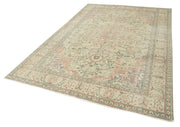 Kayseri Vintage Bej Eskitme Pamuk Yün El Dokuma Halısı 193x290 Agacan