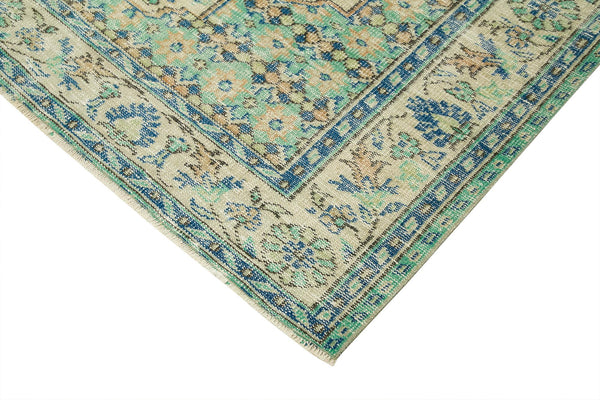 Kayseri Vintage Bej Eskitme Pamuk Yün El Dokuma Halısı 197x310 Agacan