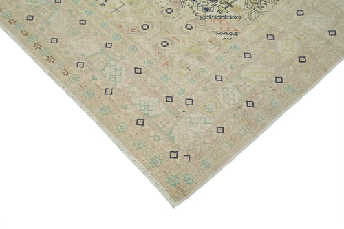 Kayseri Vintage Bej Eskitme Pamuk Yün El Dokuma Halısı 250x360 Agacan