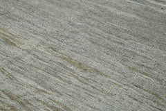 Scrap Gri Geometrik Pamuk Yün El Dokuma Halısı 300x407 Agacan