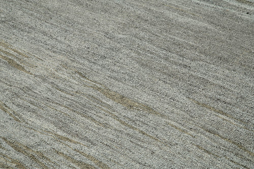 Scrap Gri Geometrik Pamuk Yün El Dokuma Halısı 300x407 Agacan