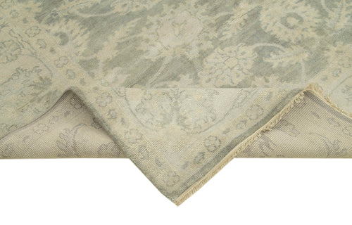 Tebriz Gri Klasik Pamuk Yün El Dokuma Halısı 251x294 Agacan