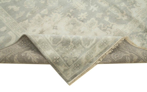 Tebriz Gri Klasik Pamuk Yün El Dokuma Halısı 242x291 Agacan