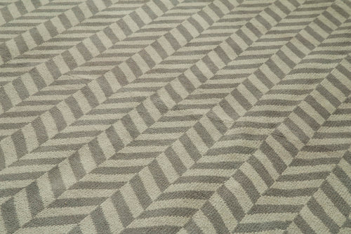 Tebriz Gri Klasik Pamuk Yün El Dokuma Halısı 298x425 Agacan