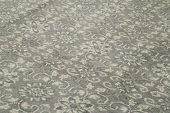 Tebriz Gri Klasik Pamuk Yün El Dokuma Halısı 300x421 Agacan