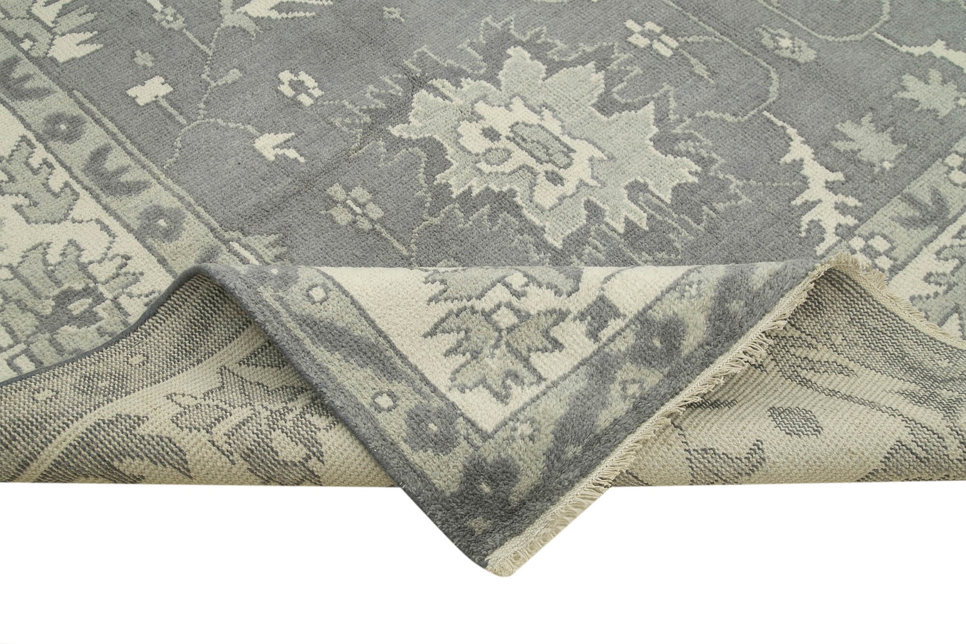 Tebriz Bej Klasik Pamuk Yün El Dokuma Halısı 301x425 Agacan