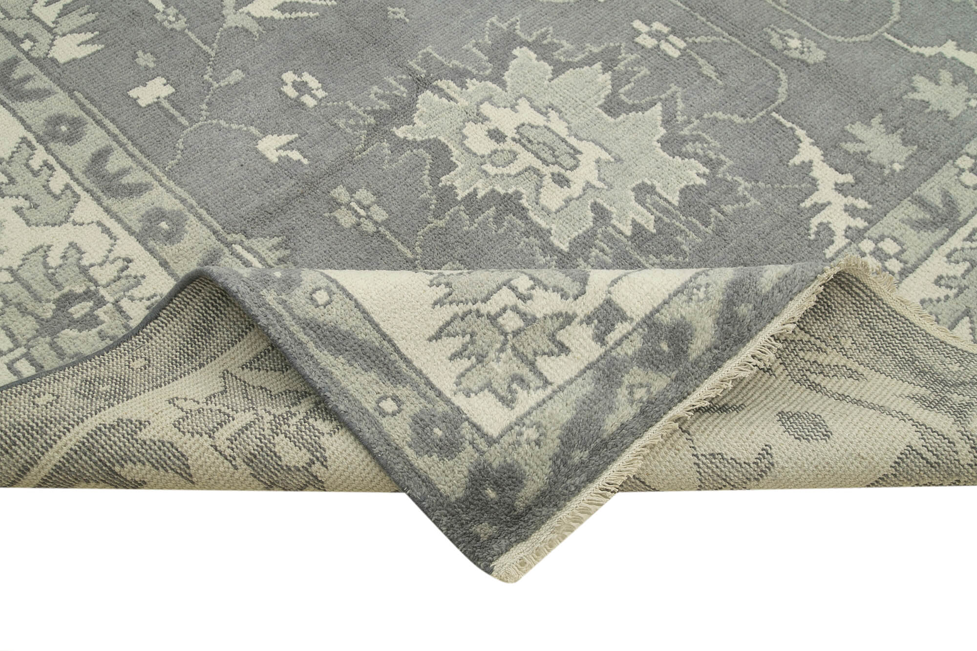 Tebriz Bej Klasik Pamuk Yün El Dokuma Halısı 301x425 Agacan