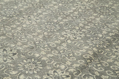 Tebriz Gri Klasik Pamuk Yün El Dokuma Halısı 298x418 Agacan