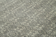 Tebriz Gri Klasik Pamuk Yün El Dokuma Halısı 298x423 Agacan