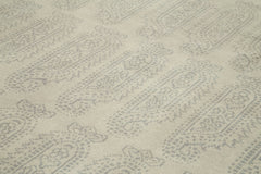 Tebriz Gri Klasik Pamuk Yün El Dokuma Halısı 299x415 Agacan