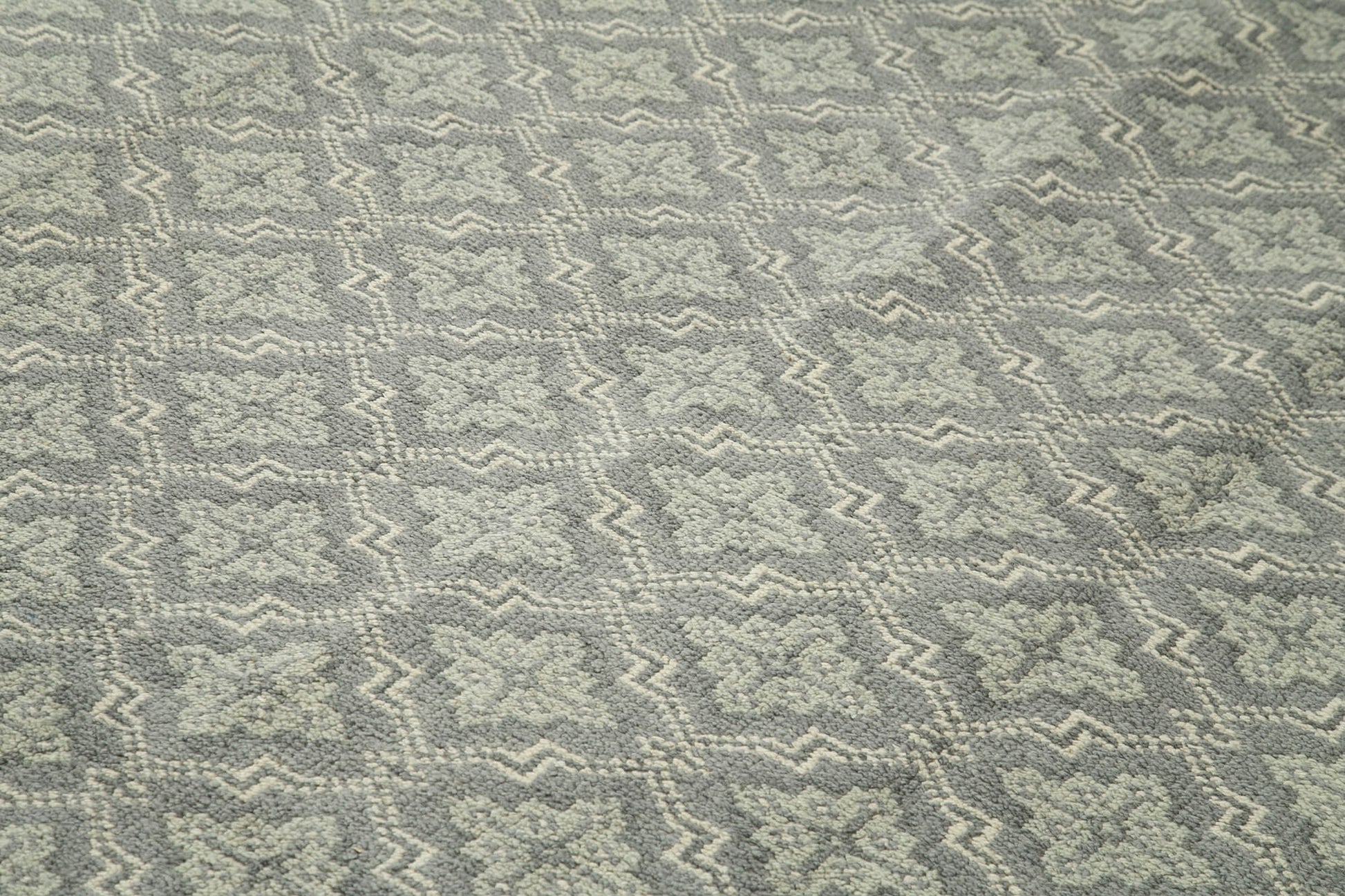 Tebriz Gri Klasik Pamuk Yün El Dokuma Halısı 268x356 Agacan