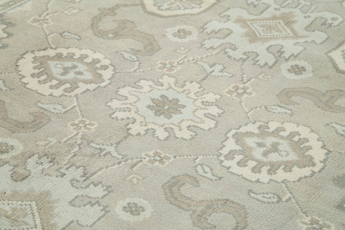 Tebriz Bej Klasik Pamuk Yün El Dokuma Halısı 267x368 Agacan