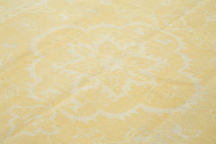 Tebriz Sarı Klasik Pamuk Yün El Dokuma Halısı 243x305 Agacan