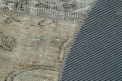 Kırk Yama Gri Patchwork Pamuk Yün El Dokuma Halısı 150x150 Agacan