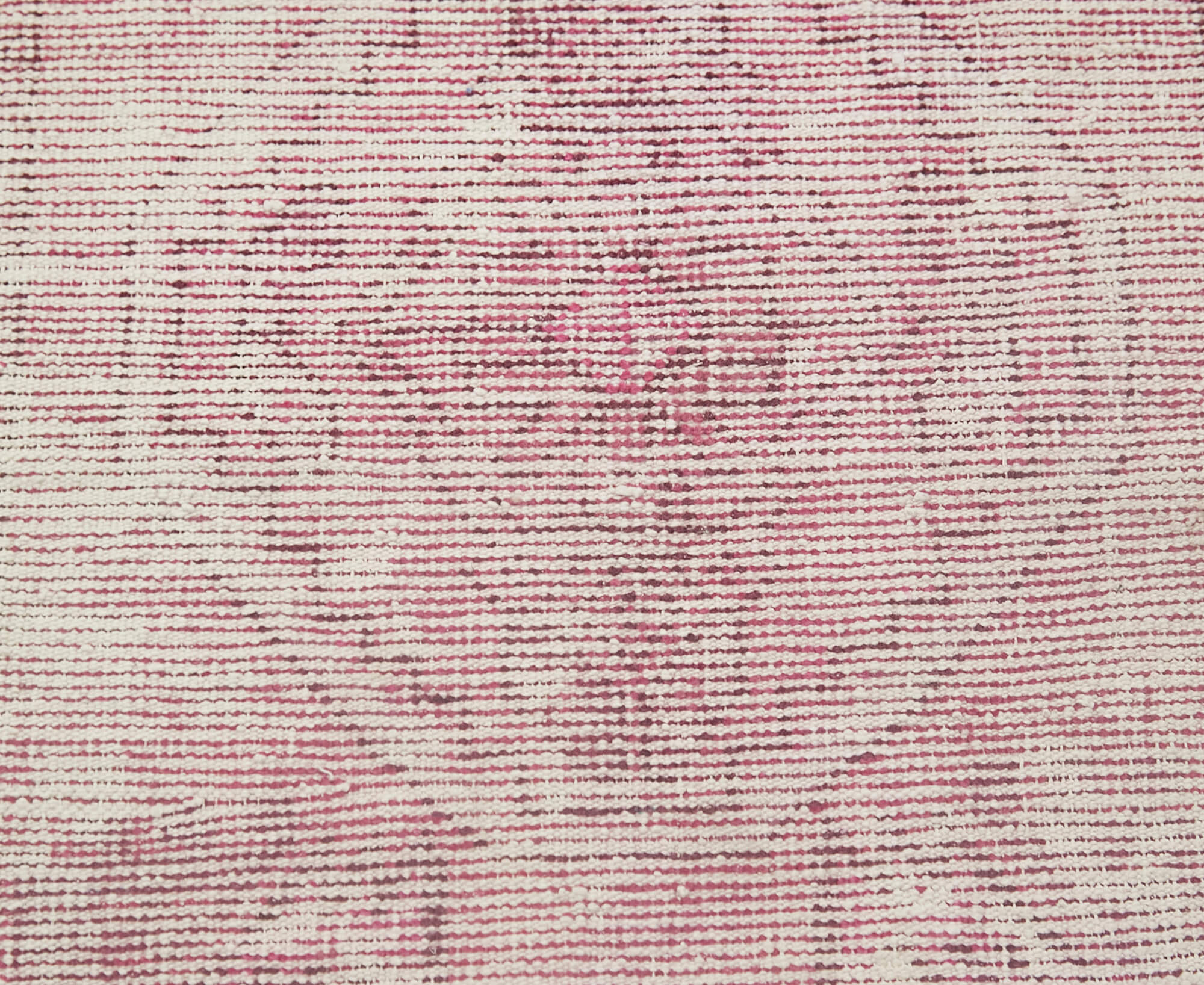 Overdyed Vintage Pembe Eskitme Pamuk Yün El Dokuma Halısı 48x79 Agacan