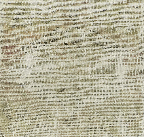 Overdyed Vintage Bej Eskitme Pamuk Yün El Dokuma Halısı 42x80 Agacan