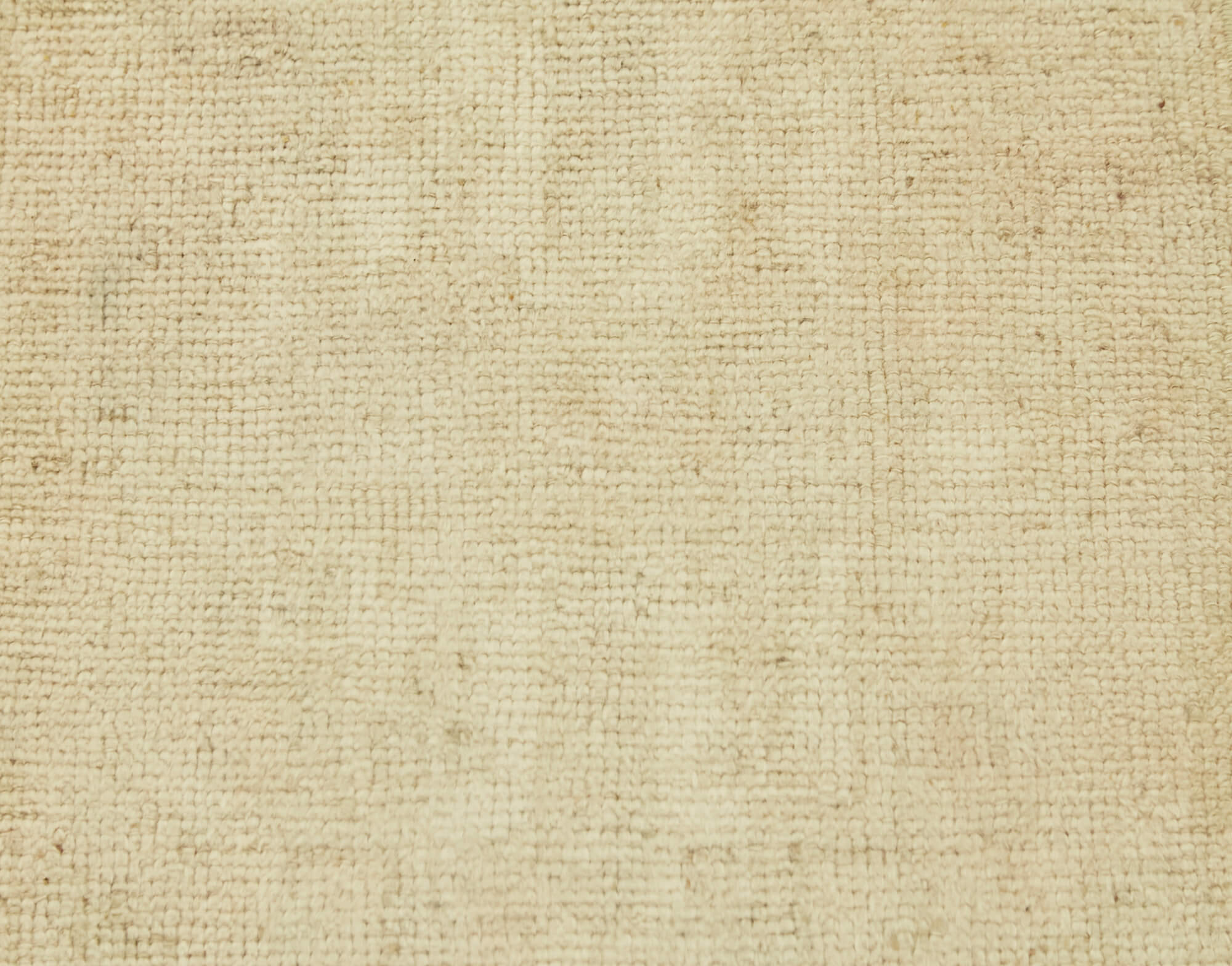 Overdyed Vintage Bej Eskitme Pamuk Yün El Dokuma Halısı 43x93 Agacan