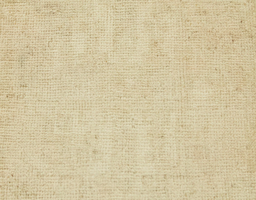 Overdyed Vintage Bej Eskitme Pamuk Yün El Dokuma Halısı 43x93 Agacan