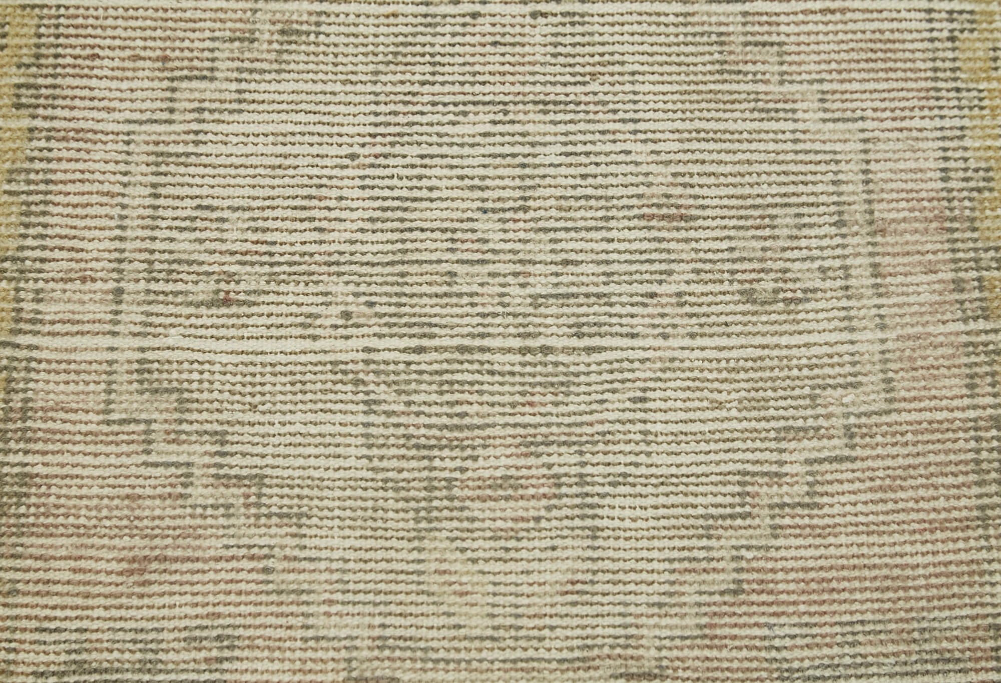 Overdyed Vintage Bej Eskitme Pamuk Yün El Dokuma Halısı 50x89 Agacan