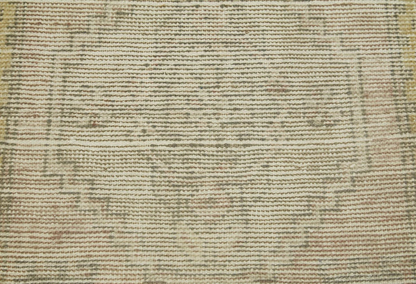 Overdyed Vintage Bej Eskitme Pamuk Yün El Dokuma Halısı 50x89 Agacan