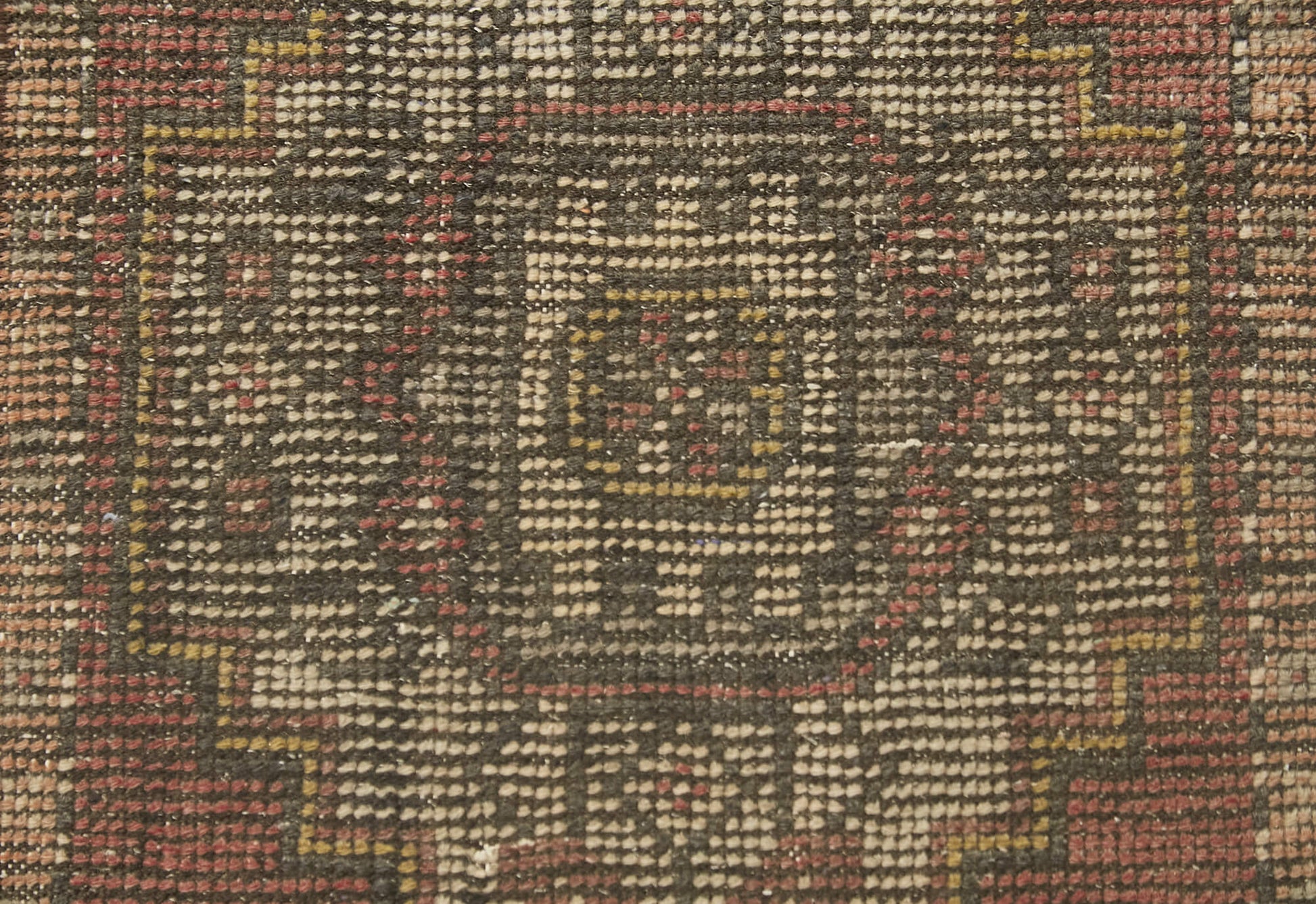 Overdyed Vintage Kırmızı Eskitme Pamuk Yün El Dokuma Halısı 42x89 Agacan