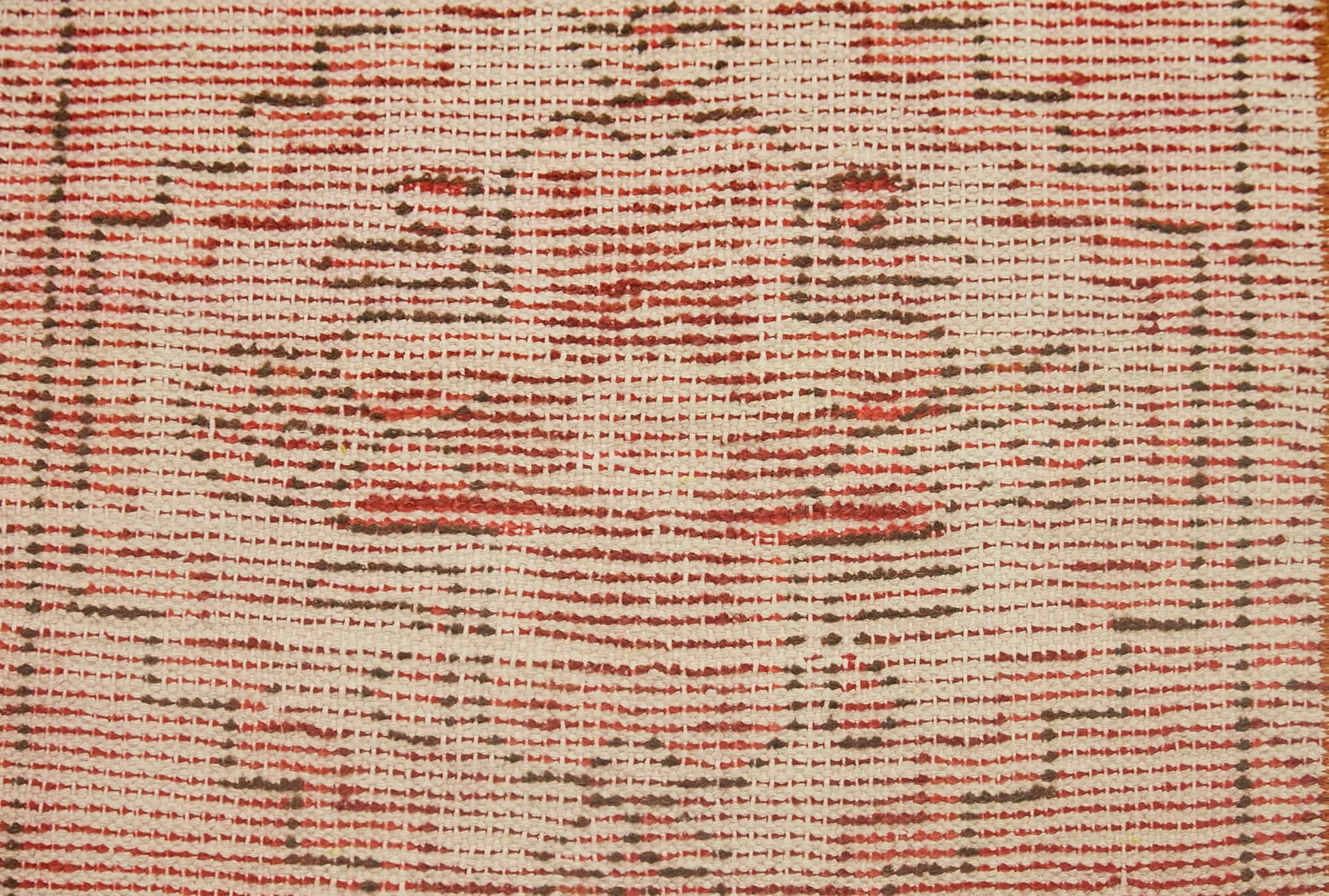 Overdyed Vintage Kırmızı Eskitme Pamuk Yün El Dokuma Halısı 44x87 Agacan