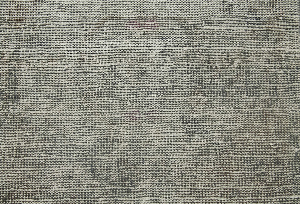 Overdyed Vintage Gri Eskitme Pamuk Yün El Dokuma Halısı 44x74 Agacan