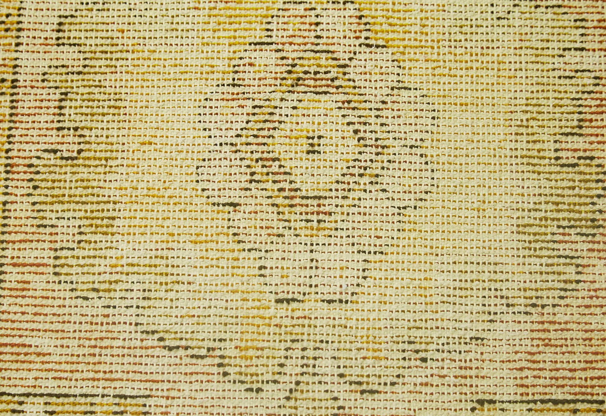 Overdyed Vintage Sarı Eskitme Pamuk Yün El Dokuma Halısı 45x88 Agacan