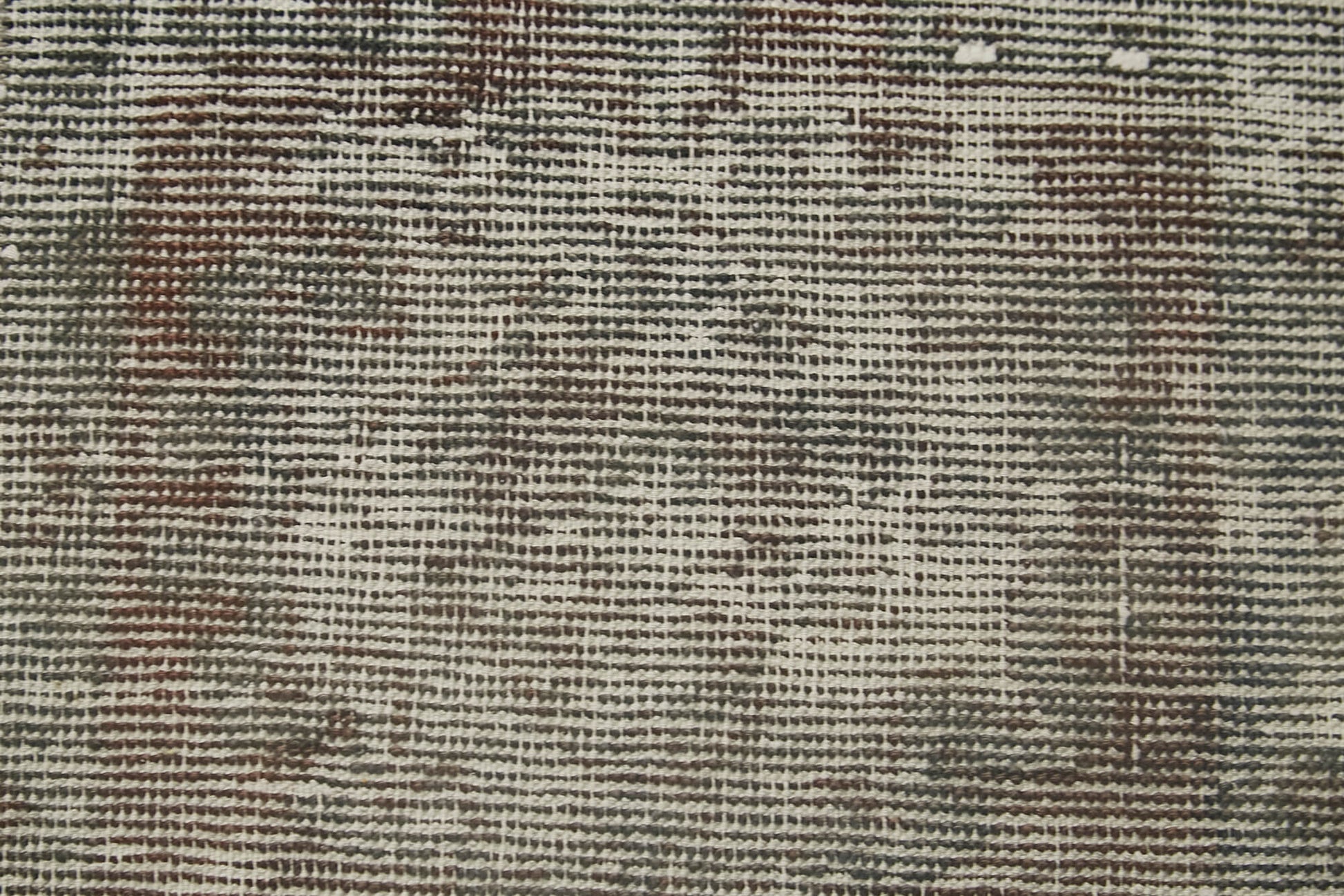 Overdyed Vintage Gri Eskitme Pamuk Yün El Dokuma Halısı 44x65 Agacan