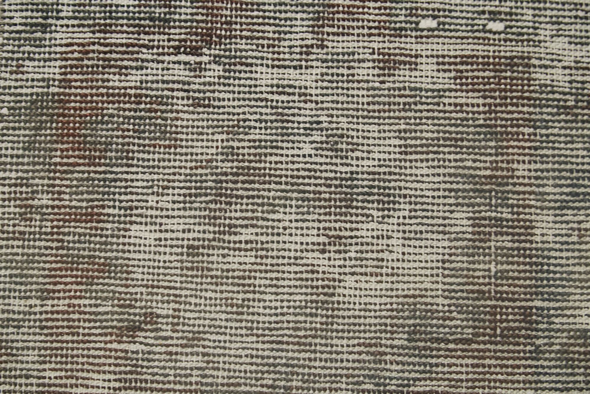 Overdyed Vintage Gri Eskitme Pamuk Yün El Dokuma Halısı 44x65 Agacan