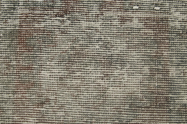 Overdyed Vintage Gri Eskitme Pamuk Yün El Dokuma Halısı 44x65 Agacan