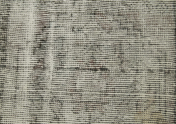 Overdyed Vintage Gri Eskitme Pamuk Yün El Dokuma Halısı 43x83 Agacan