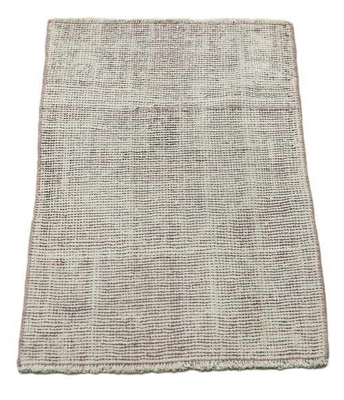 Overdyed Vintage Mor Eskitme Pamuk Yün El Dokuma Halısı 50x79 Agacan