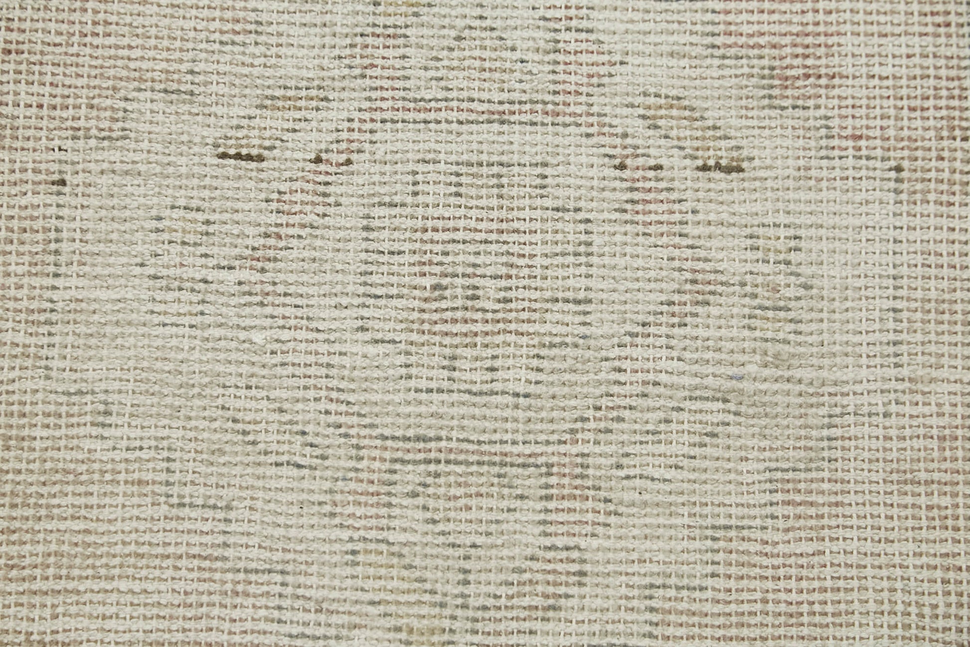 Overdyed Vintage Bej Eskitme Pamuk Yün El Dokuma Halısı 48x82 Agacan