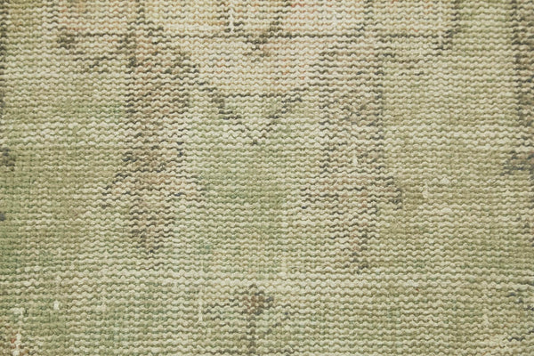 Overdyed Vintage Bej Eskitme Pamuk Yün El Dokuma Halısı 56x100 Agacan