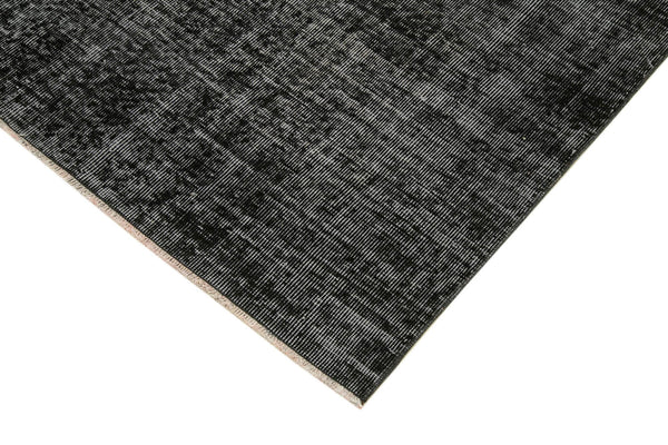 Overdyed Vintage Siyah Eskitme Pamuk Yün El Dokuma Halısı 157x251 Agacan