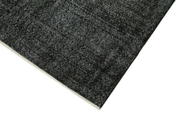 Overdyed Vintage Siyah Eskitme Pamuk Yün El Dokuma Halısı 169x255 Agacan