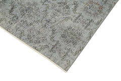 Overdyed Vintage Mavi Eskitme Pamuk Yün El Dokuma Halısı 148x263 Agacan